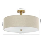 Safavieh Jolana 3LT 12.5" Flush Mount, Reduced Price 2172778815 FLU4069A. Fixed Price $80.00.