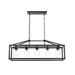 Bonlicht Kitchen Island Lighting 5 Modern Farmhouse Metal Cage Chandeli.... Fixed Price $293.63.