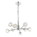 Elegant Lighting Graham 8-LIGHT Modern Crystal Pendant Chrome. Fixed Price $440.00.