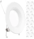 New- Sunco Lighting 12 Pack 6 Inch Led Can Lights Recessed Retrofit. Fixed Price $30.00.