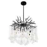 Cwi Lighting Anita Down Chandelier, Black 1094P26-6-101. Fixed Price $970.00.