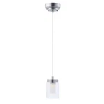 Satin Nickel Led Mini Pendant From The Mod Collection. Fixed Price $104.00.
