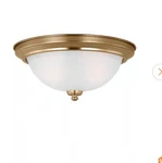 Generation Lighting Geary 2 13" Bowl Ceiling Satin Brass 77064-848. Fixed Price $38.00.