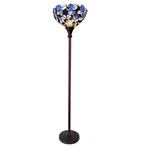 Chloe Lighting Natalie Tiffany-style Iris Torchiere Floor Lamp 14.5 Shad. Fixed Price $198.01.