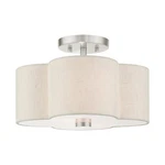Livex Lighting 58062 Solstice 13"W Semi-flush Ceiling Nickel. Fixed Price $185.96.