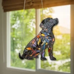 Acrylic Suncatcher,labrador Retriever Gift,dog Suncatcher,black Decor. Fixed Price $14.70.